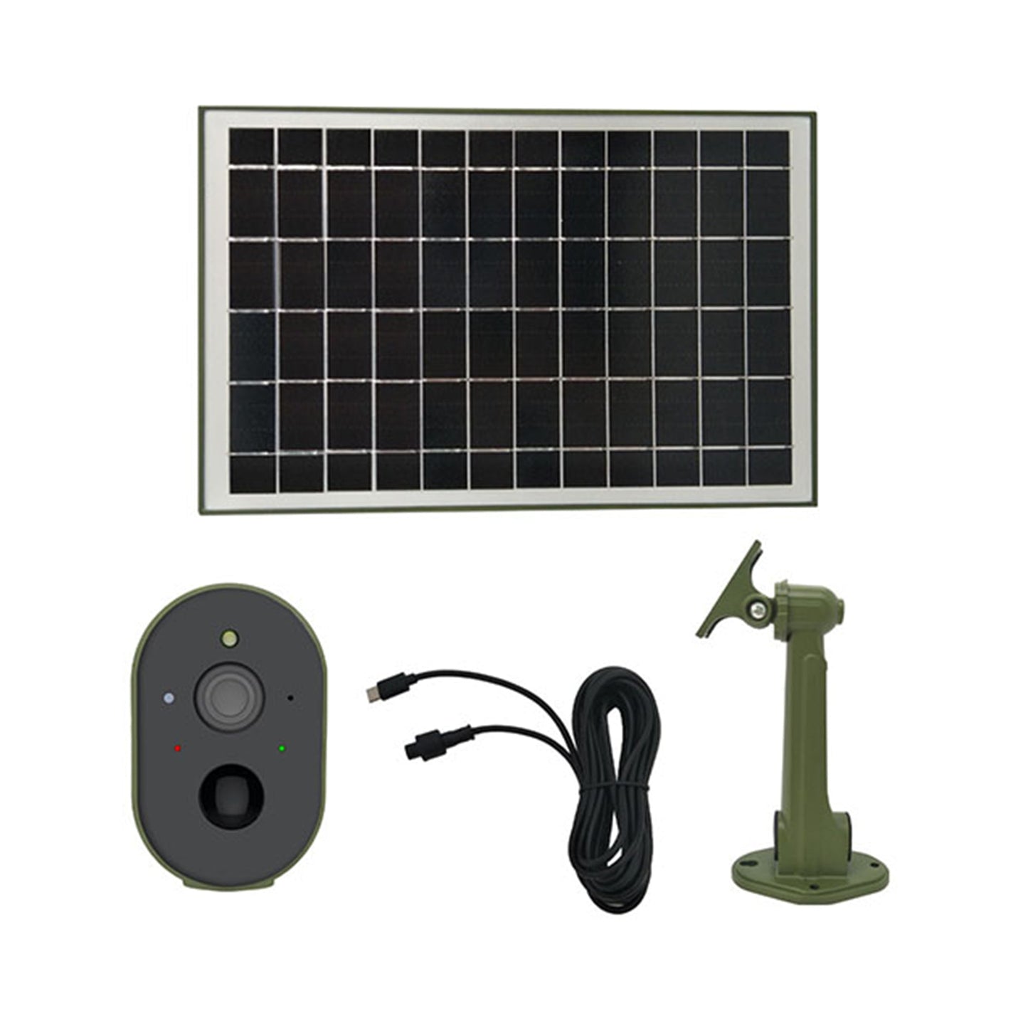 Green Feathers Solar Powered WiFi Bird Box HD Camera Complete Pack