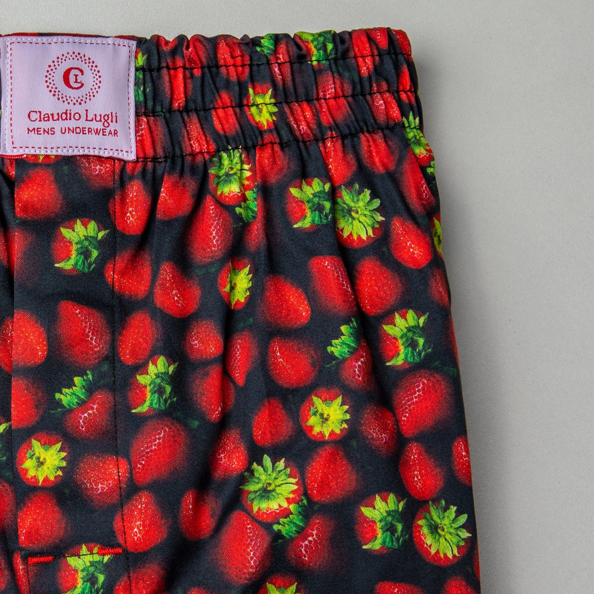 Claudio Lugli Strawberry Cotton Poplin Boxer Shorts
