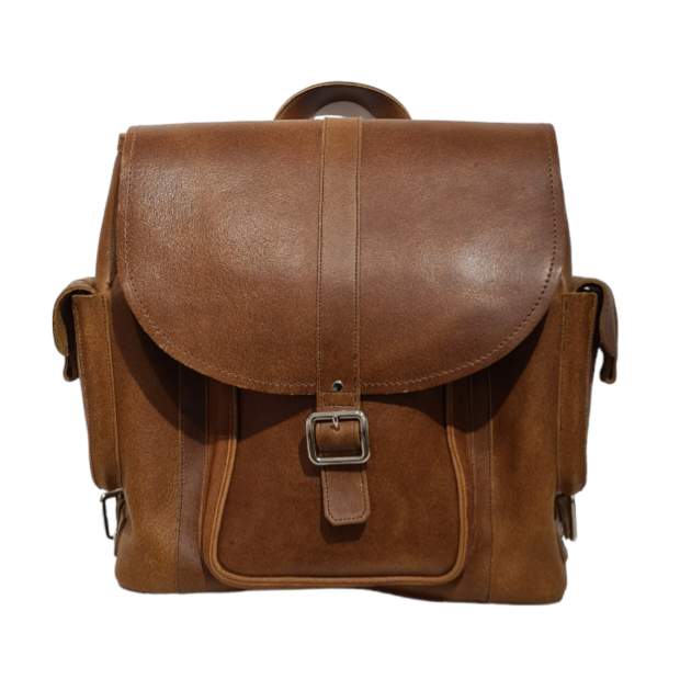 Men’s Tan Leather Backpack Handmade in England by Zatchels