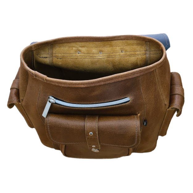 Men’s Tan Leather Backpack Handmade in England by Zatchels