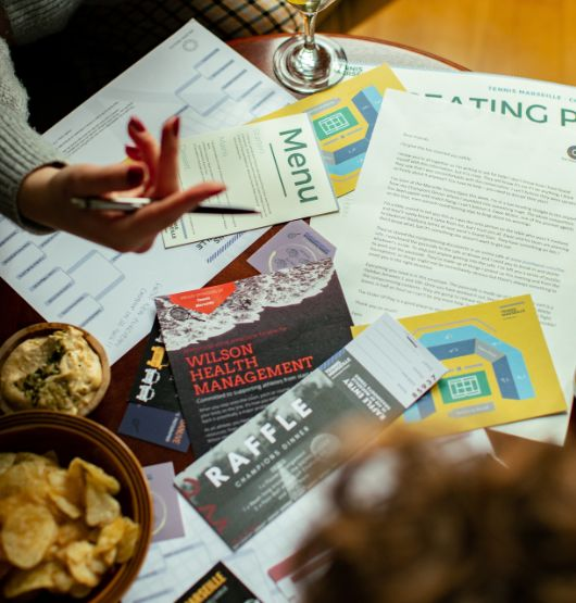 The Scandal tennis mystery game with immersive puzzle clues, documents and evidence