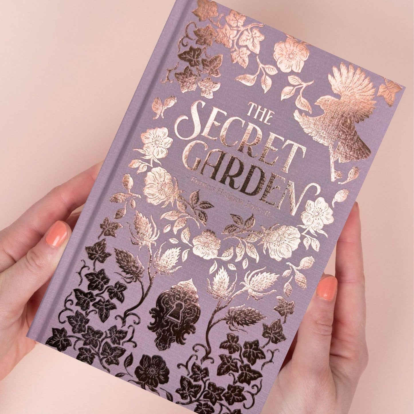 The Secret Garden by Frances Hodgson Burnett Wordsworth Luxe Collection hardback with decorative lilac and gold floral cover