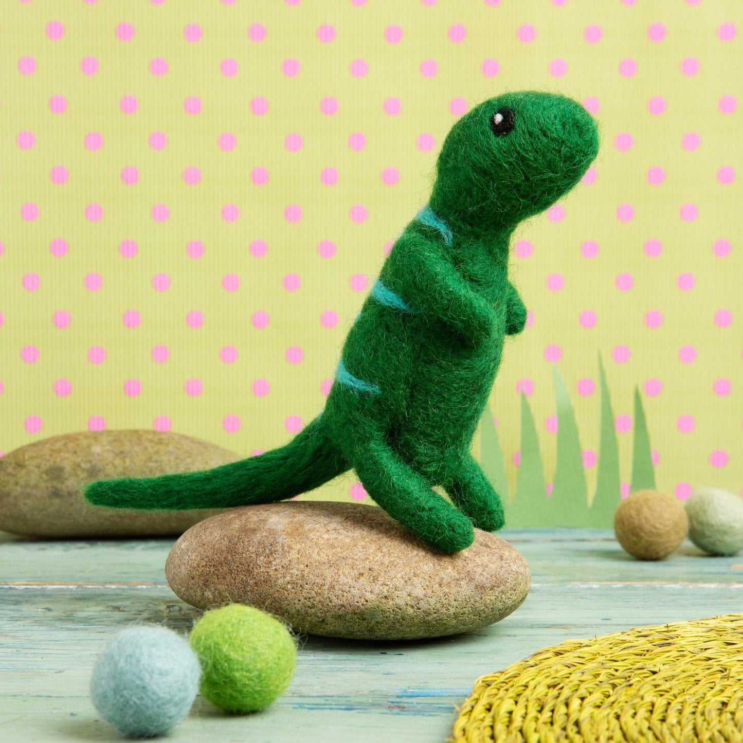 Tyrannosaurus Rex Dinosaur Needle Felting Kit for Beginners