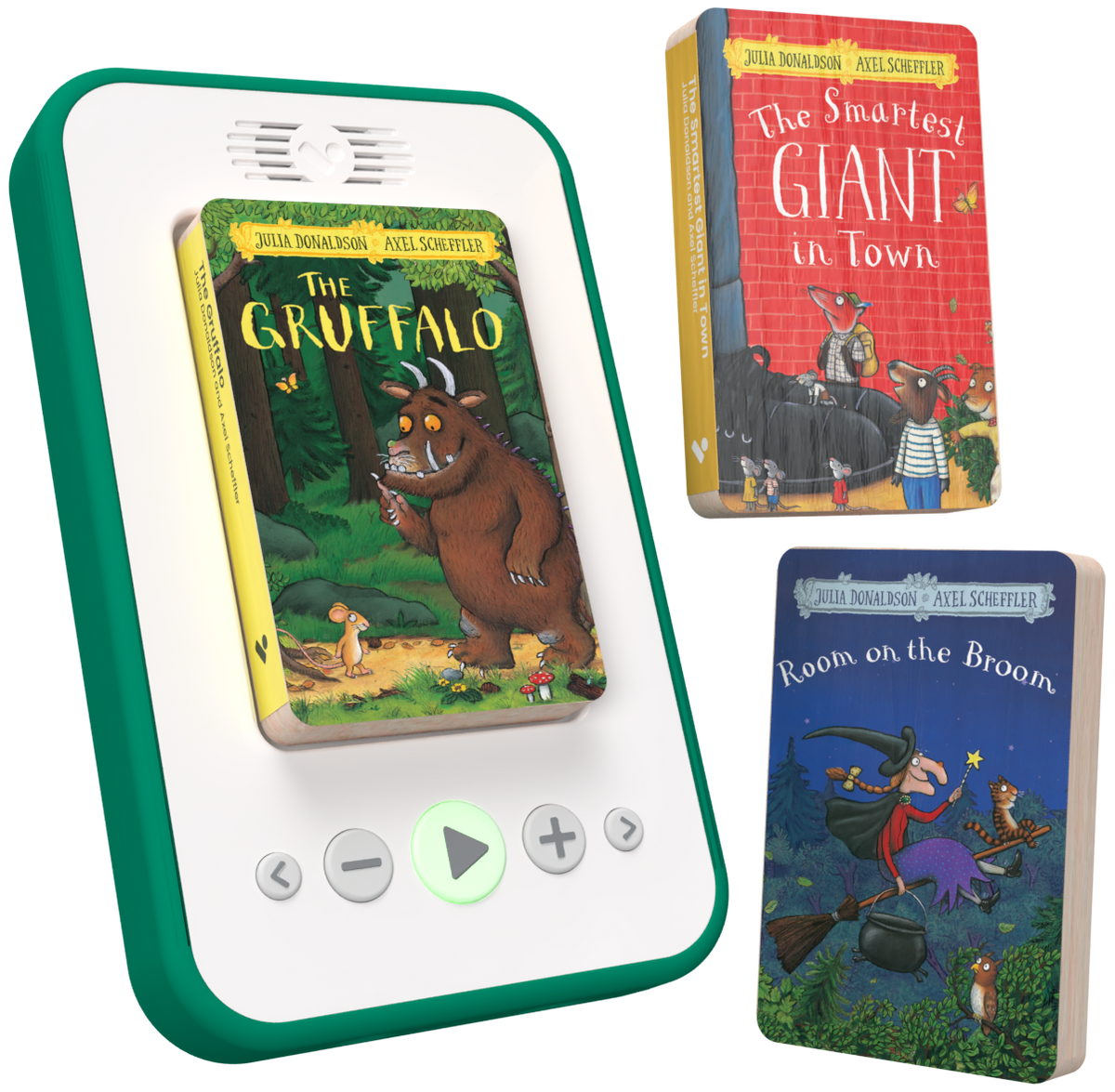 Green Voxblock Gruffalo & Friends Starter Pack with player and three audiobooks