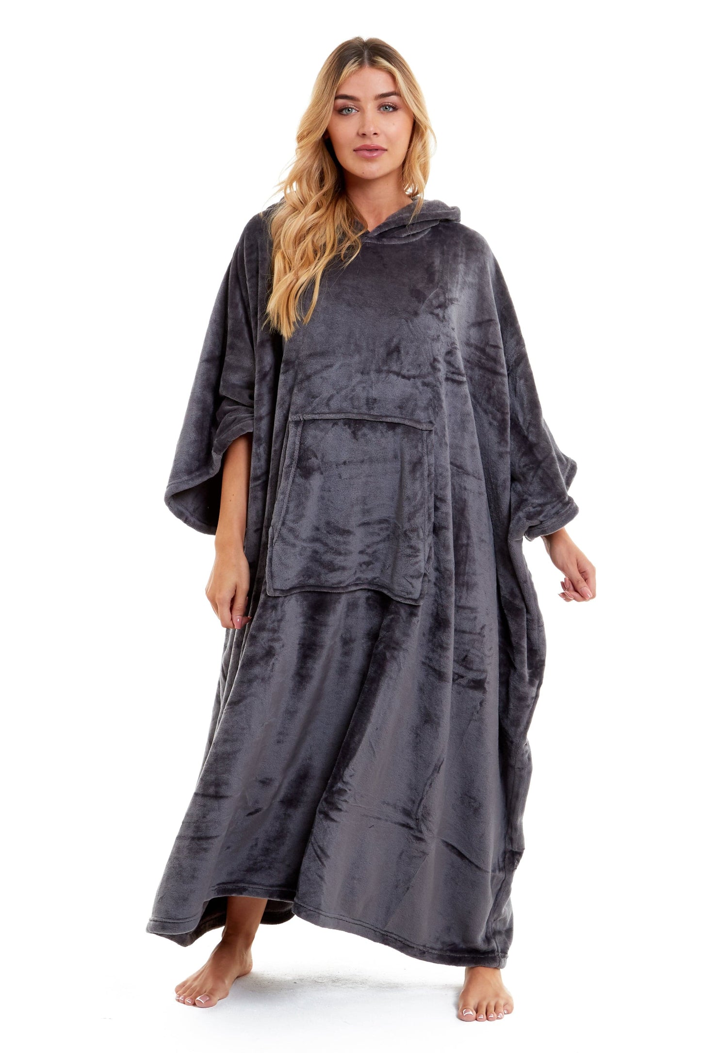 Women's Oversized Hooded Poncho Blanket