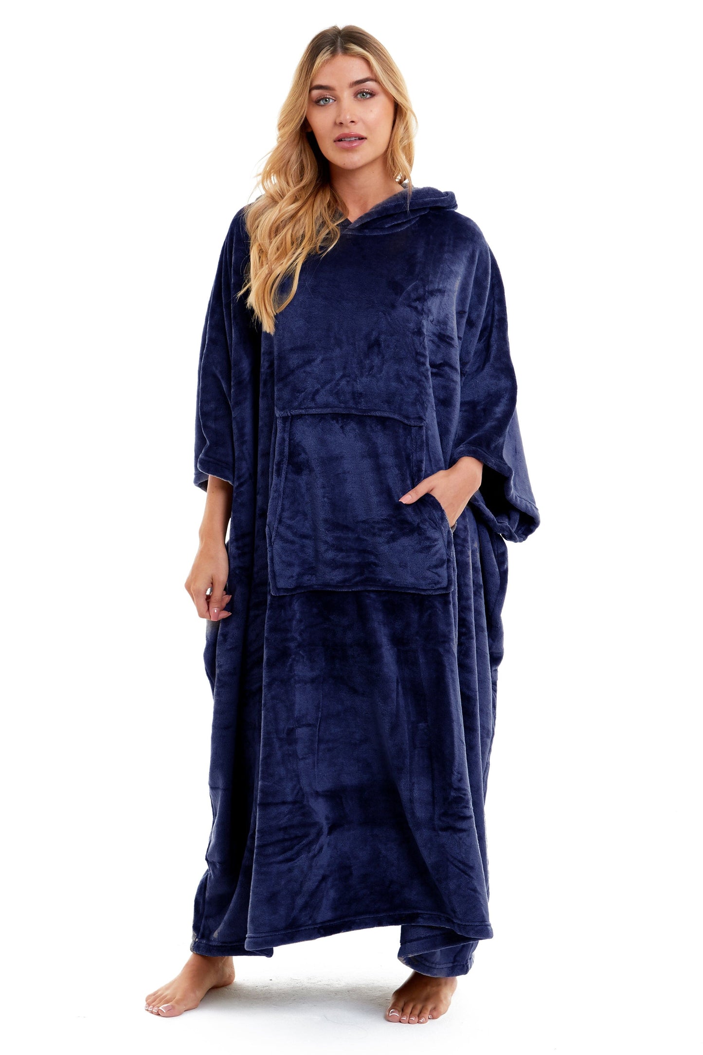 Women's Oversized Hooded Poncho Blanket